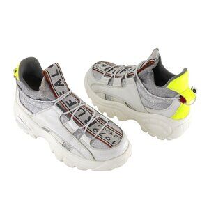 Buffalo London Gudy Sneaker Shoes Women 7.5 White Streetwear Y2K Tennis Gorpcore